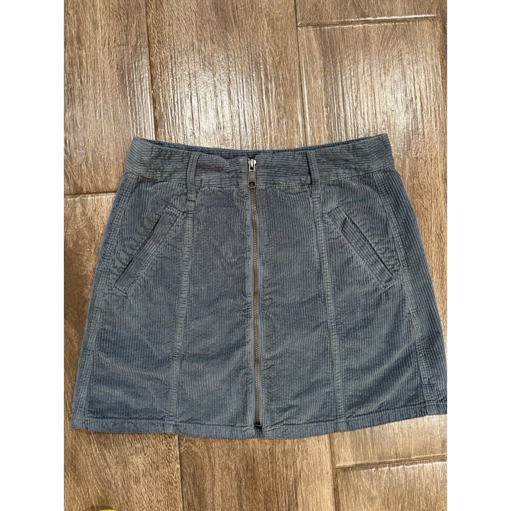 NWOT American Eagle Size 2 Zip Front High Rise‎ A Line Corduroy Skirt Y2K Style
